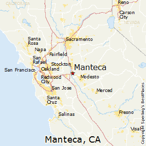 Manteca,California Map