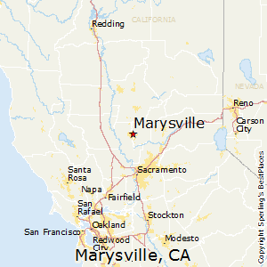 Marysville,California Map