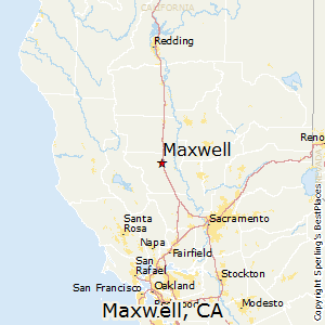 Maxwell,California Map