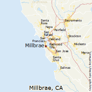 Millbrae,California Map