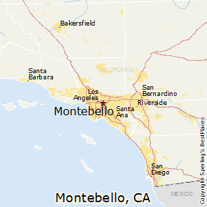 Montebello,California Map