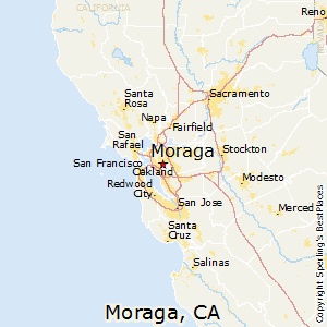 Moraga,California Map