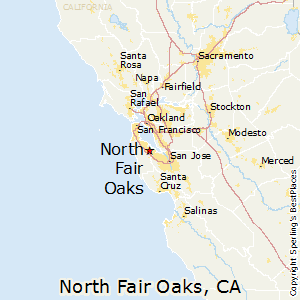 North_Fair_Oaks,California Map