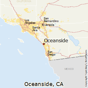 Oceanside,California Map