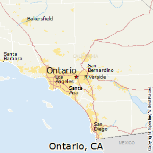 Ontario,California Map
