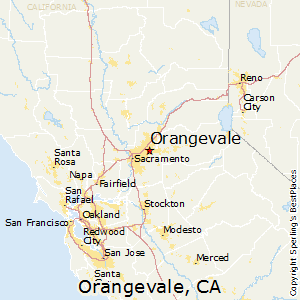 Orangevale,California Map
