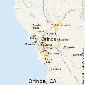 Orinda,California Map