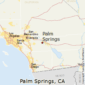 Palm_Springs,California Map