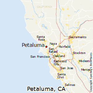 Petaluma,California Map