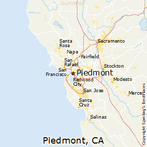 Piedmont,California Map