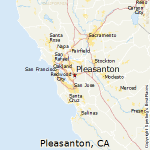 Pleasanton,California Map
