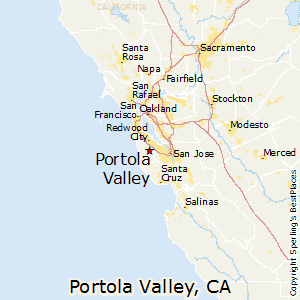 Portola_Valley,California Map