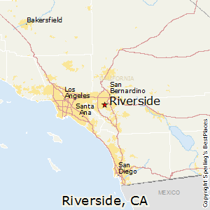 Riverside,California Map