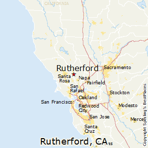 Rutherford,California Map
