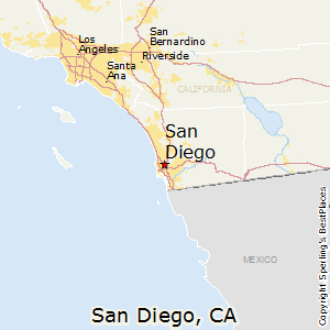 San_Diego,California Map