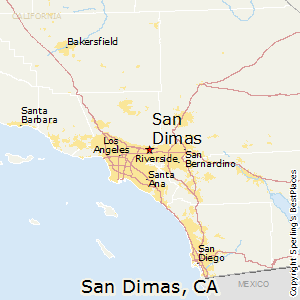 San_Dimas,California Map