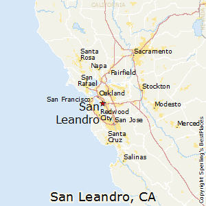 San_Leandro,California Map