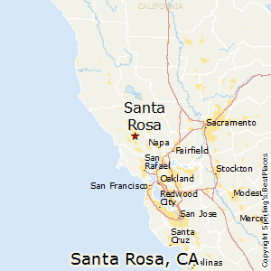 Santa Rosa Ca Map.