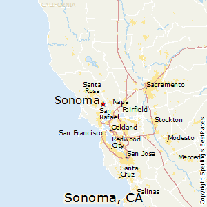 Sonoma,California Map
