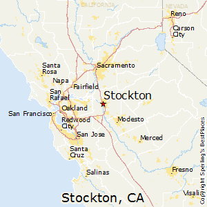 Stockton,California Map