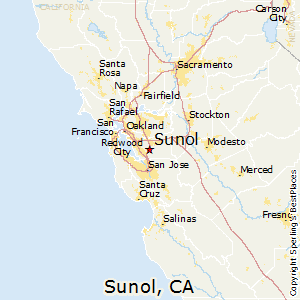 Sunol,California Map