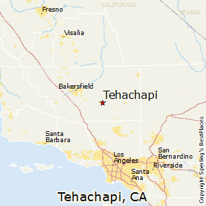 Tehachapi,California Map