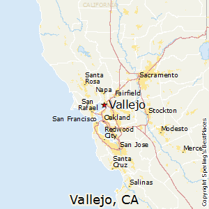 Vallejo,California Map