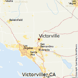Victorville,California Map