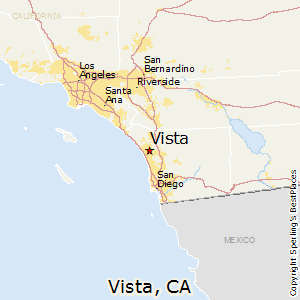 Vista,California Map