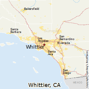 Whittier,California Map