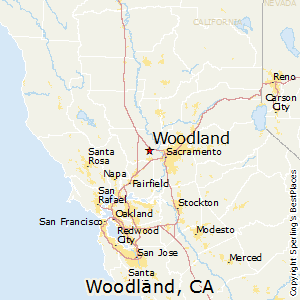 Woodland,California Map