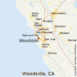 Woodside,California Map