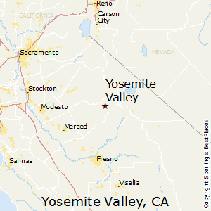 Yosemite_Valley,California Map