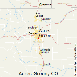 Acres_Green,Colorado Map