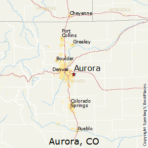 Aurora,Colorado Map