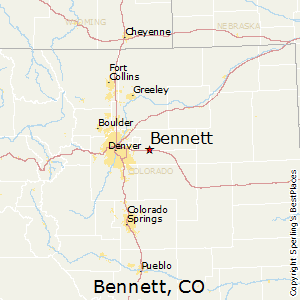 Bennett,Colorado Map
