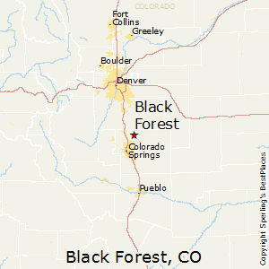 Black_Forest,Colorado Map