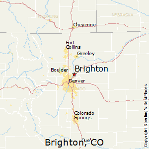 Brighton,Colorado Map