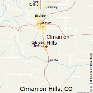 Cimarron_Hills,Colorado Map