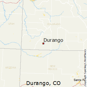 Durango,Colorado Map