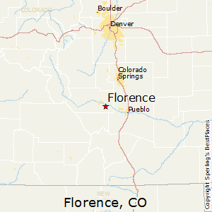 Florence,Colorado Map