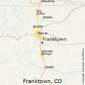 Franktown,Colorado Map