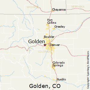 Golden,Colorado Map