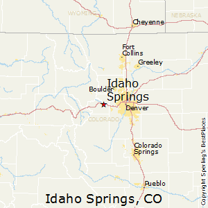 Idaho_Springs,Colorado Map
