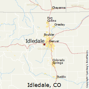 Idledale,Colorado Map
