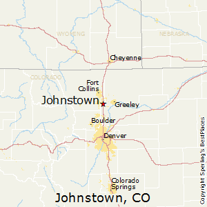 Johnstown,Colorado Map
