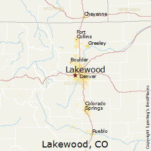 Lakewood,Colorado Map