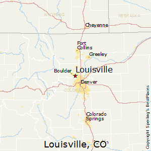 Louisville,Colorado Map