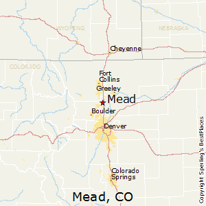 Mead,Colorado Map