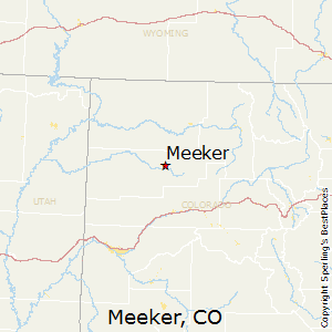 Meeker,Colorado Map